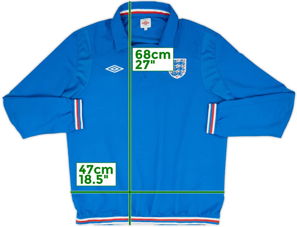 2010-11 England Umbro Drill Top - 8/10 - (XL)