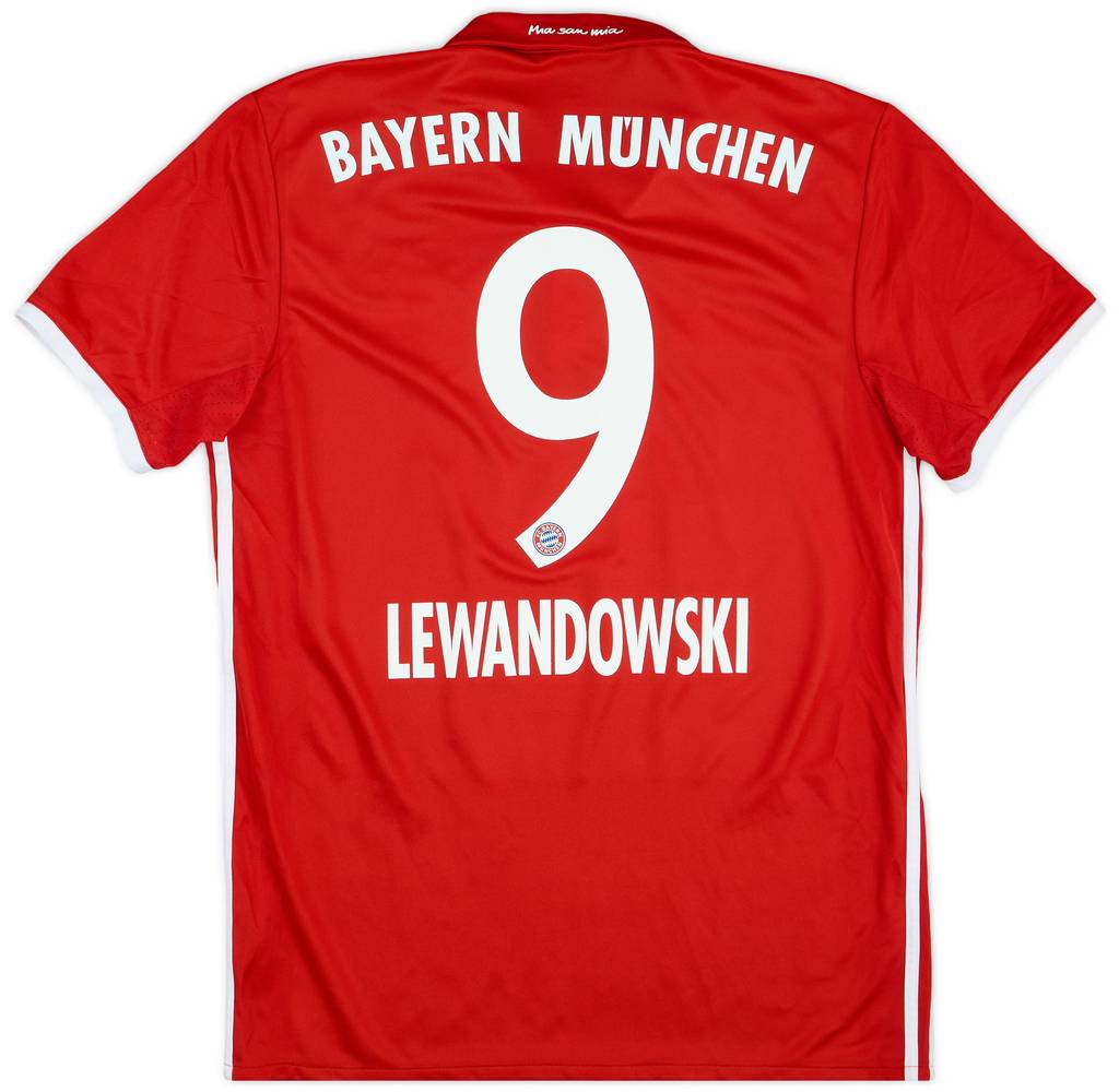 2016-17 Bayern Munich Home Shirt Lewandowski #9 - 8/10 - (S)