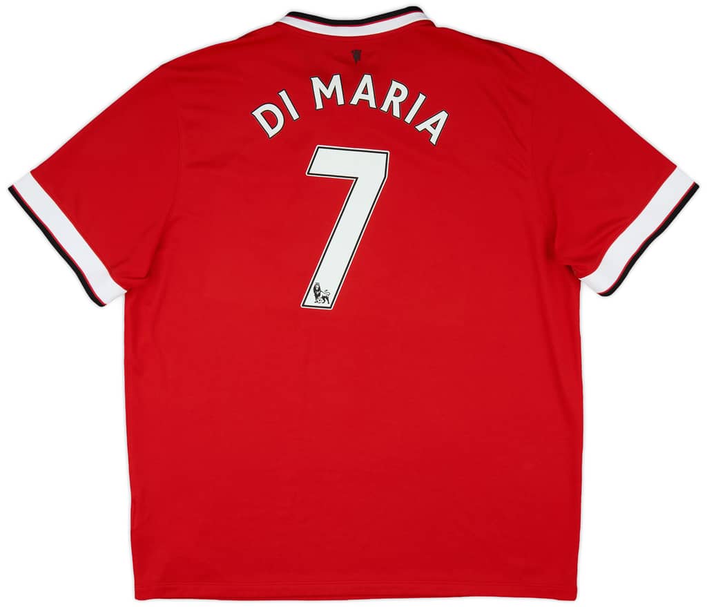 2014-15 Manchester United Home Shirt Di Maria #7 - 8/10 - (XXL)