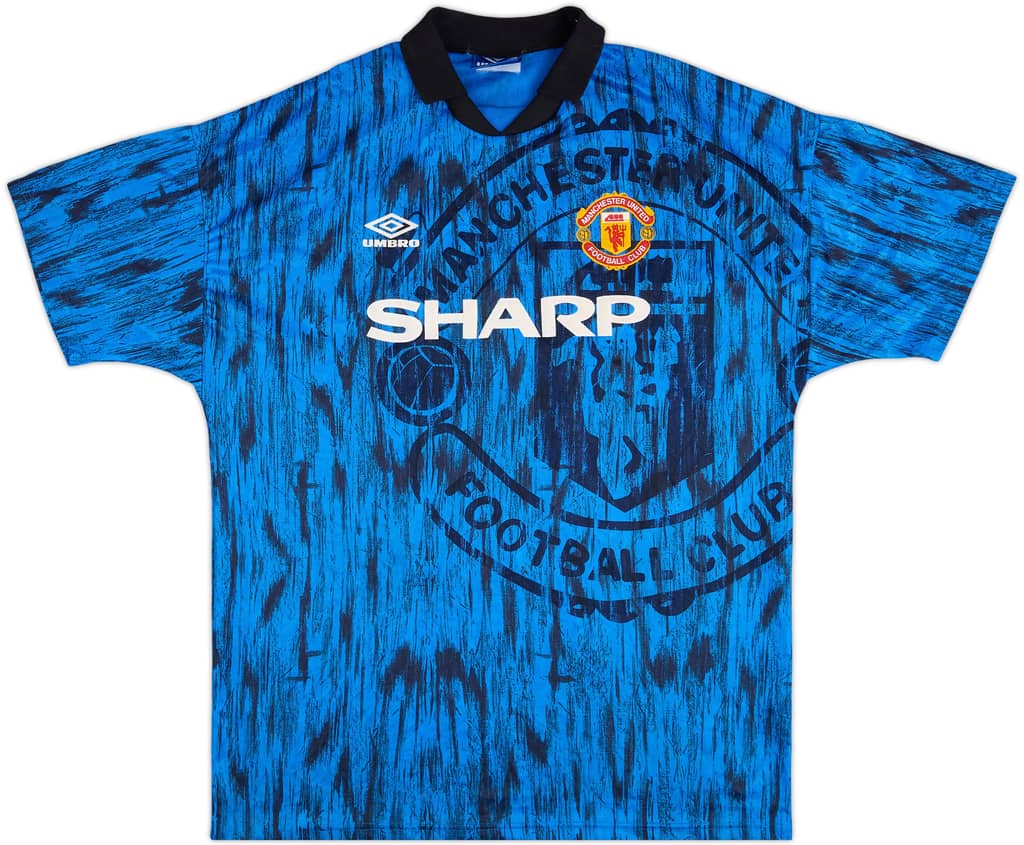 1992-93 Manchester United Away Shirt - 8/10 - (XL)