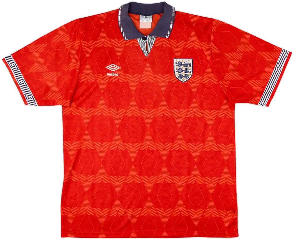 1990-93 England Away Shirt - 8/10 - (L)