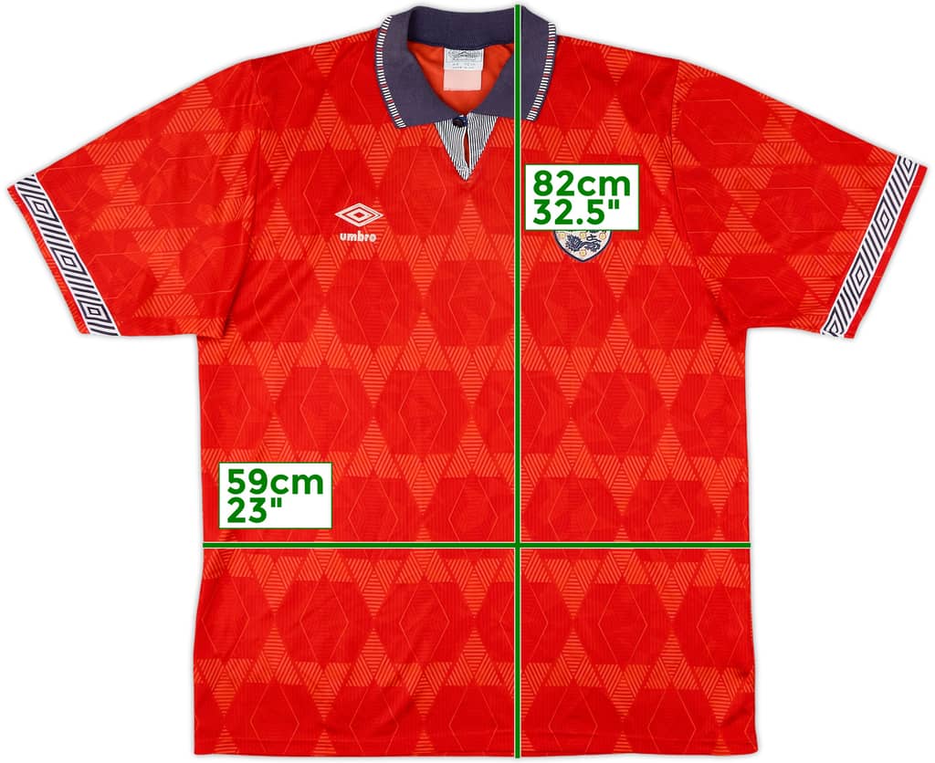 1990-93 England Away Shirt - 8/10 - (L)