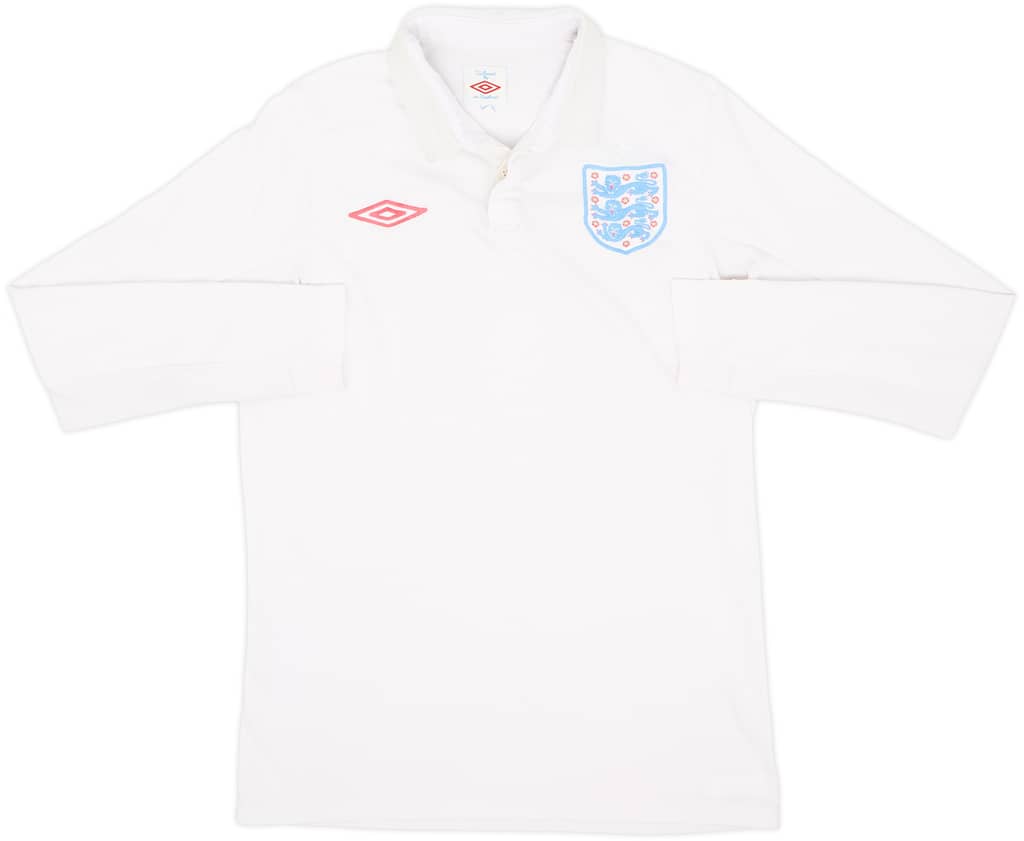 2009-10 England Home L/S Shirt - 5/10 - (S)