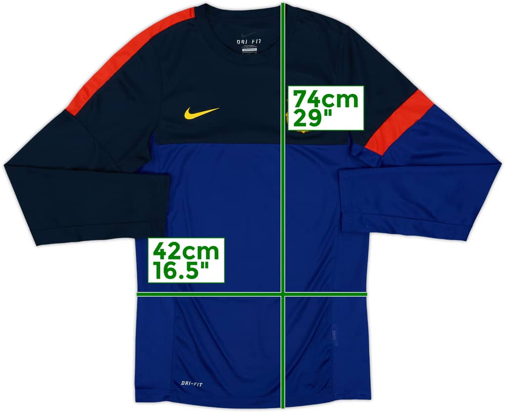 2012-13 Barcelona Nike Training L/S Shirt - 9/10 - (S)