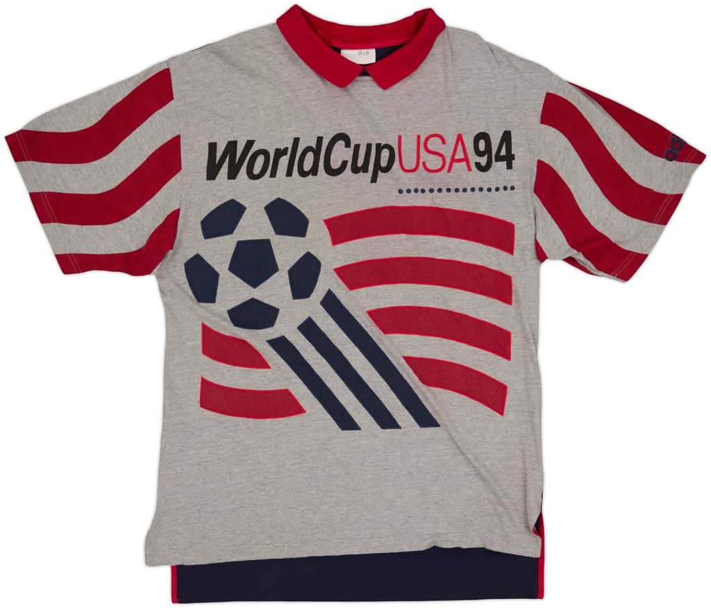1994 USA adidas 'World Cup 94' Graphic Tee - 9/10 - (L)