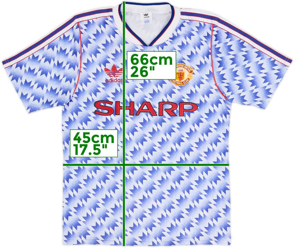 1990-92 Manchester United Away Shirt - 8/10 - (S)