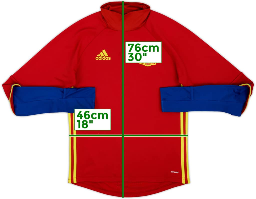 2015-16 Spain adidas Sweat Top - 8/10 - (S)