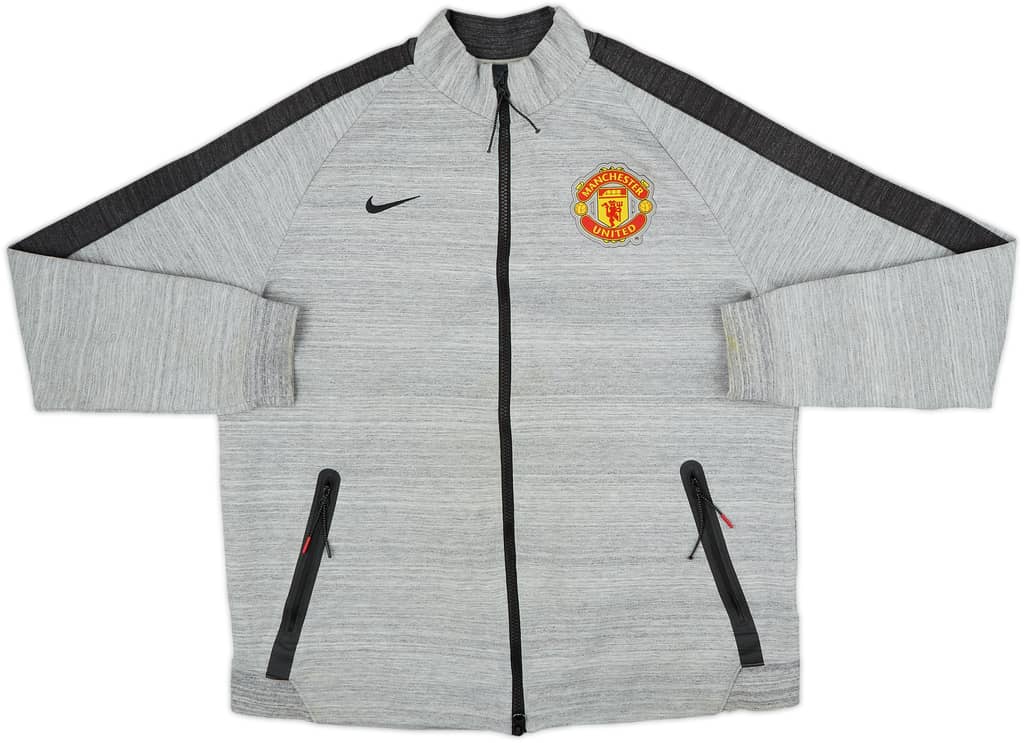 2014-15 Manchester United Nike Tech Fleece Track Jacket - 7/10 - (L)