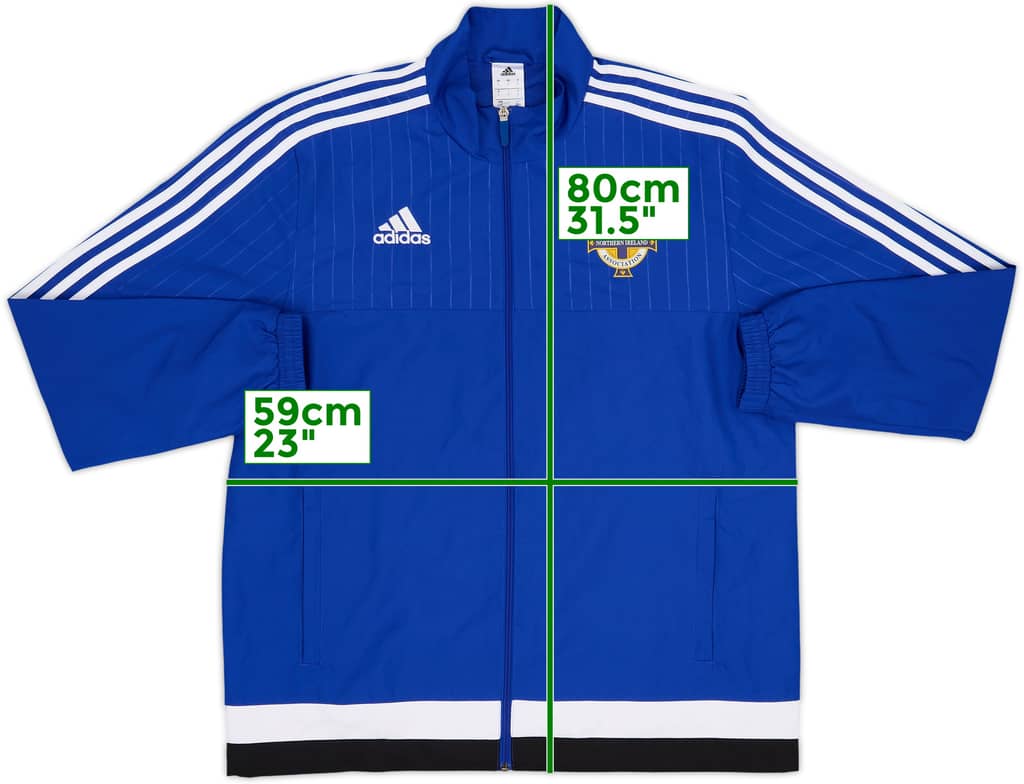 2016-17 Northern Ireland adidas Track Jacket - 8/10 - (L)