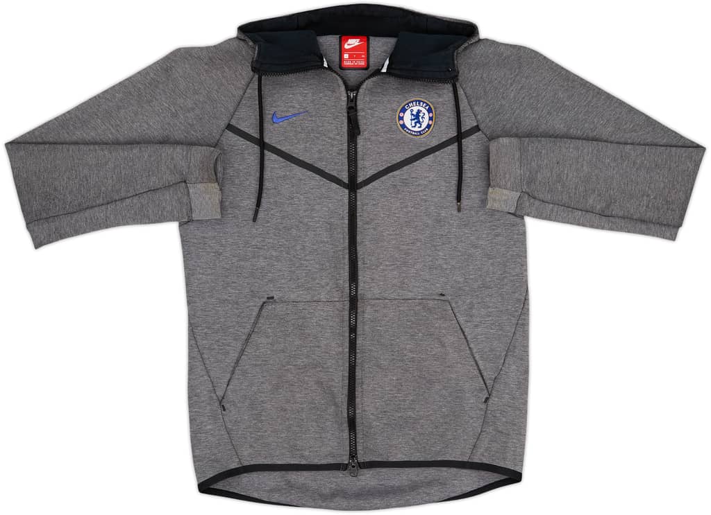 2018-19 Chelsea Nike Hooded Tech Fleece Track Jacket - 8/10 - (S)