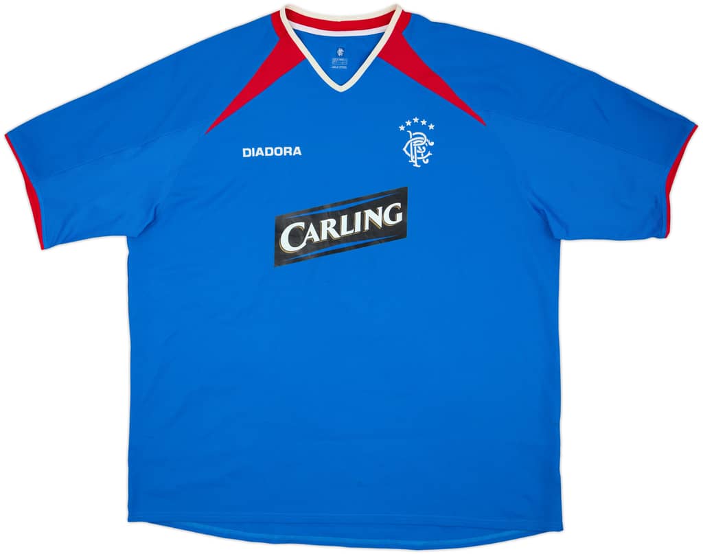 2005-06 Rangers Home Shirt - 7/10 - (3XL)