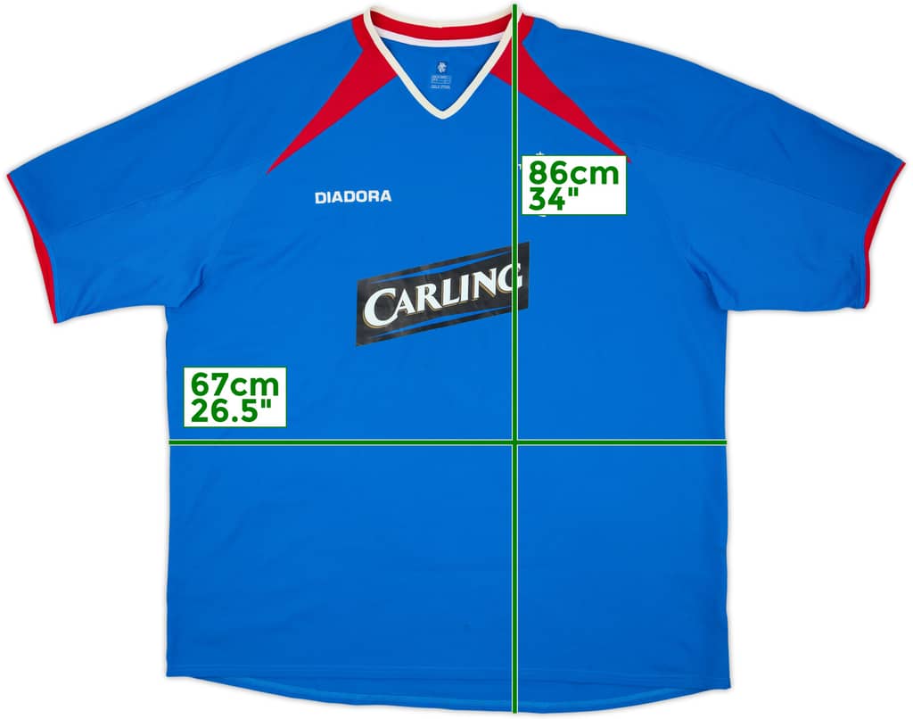 2005-06 Rangers Home Shirt - 7/10 - (3XL)