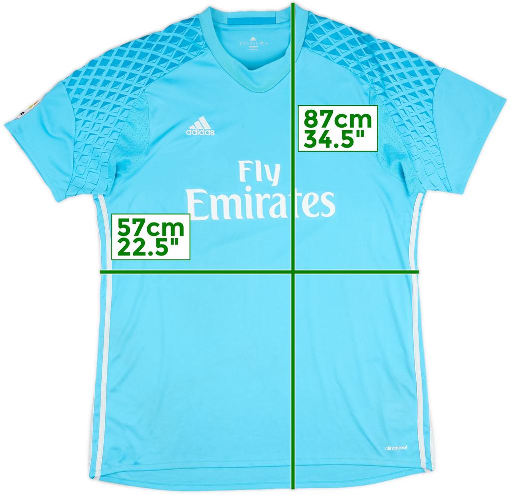 2016-17 Real Madrid GK S/S Shirt - 5/10 - (XL)