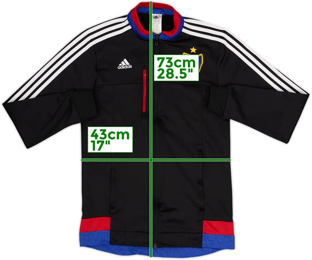 2015-16 FC Basel adidas Track Jacket - 8/10 - (S)