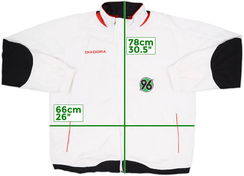 2005-06 Hannover 96 Diadora Track Jacket - 8/10 - (XXL)