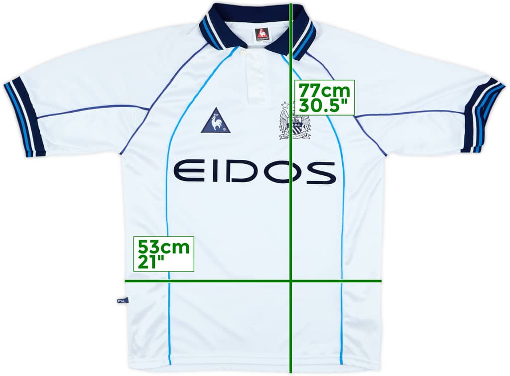 1999-00 Manchester City Away Shirt - 8/10 - (M)
