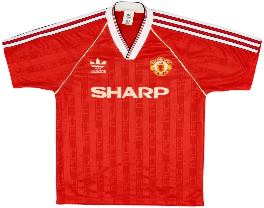1988-90 Manchester United Home Shirt - 7/10 - (M/L)
