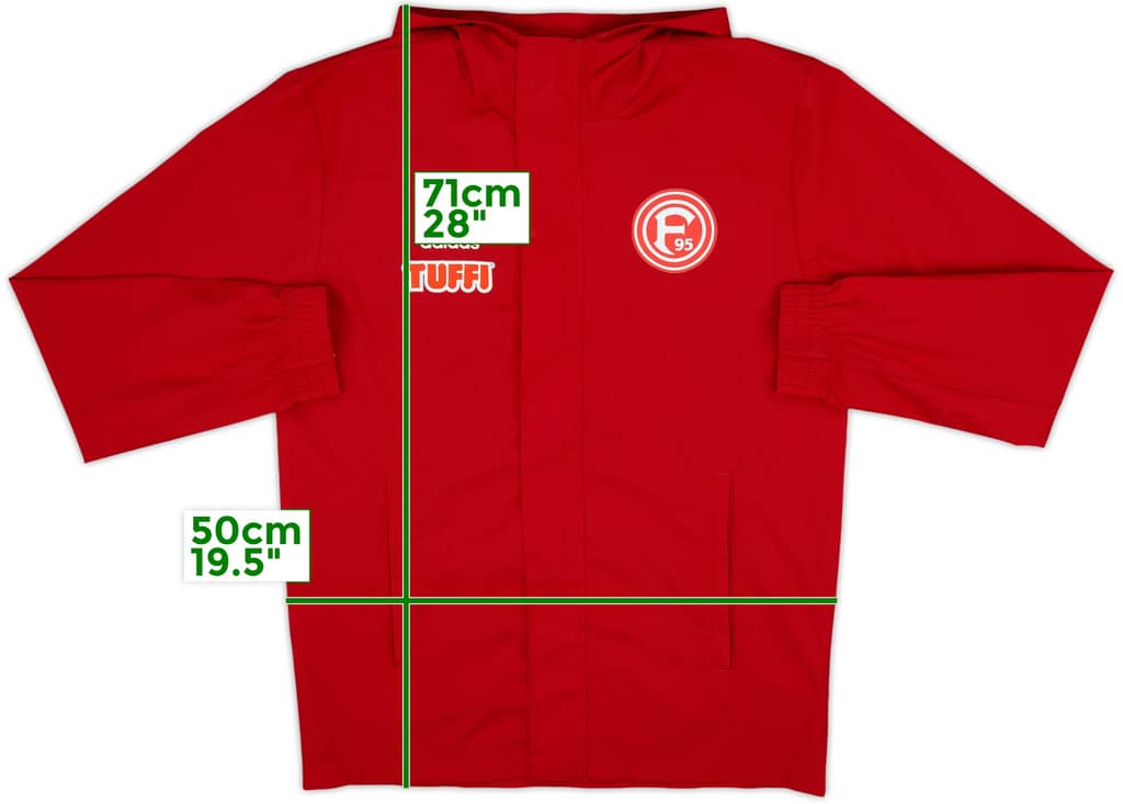 2021-22 Fortuna Dusseldorf adidas Hooded Rain Jacket - 8/10 - (S)