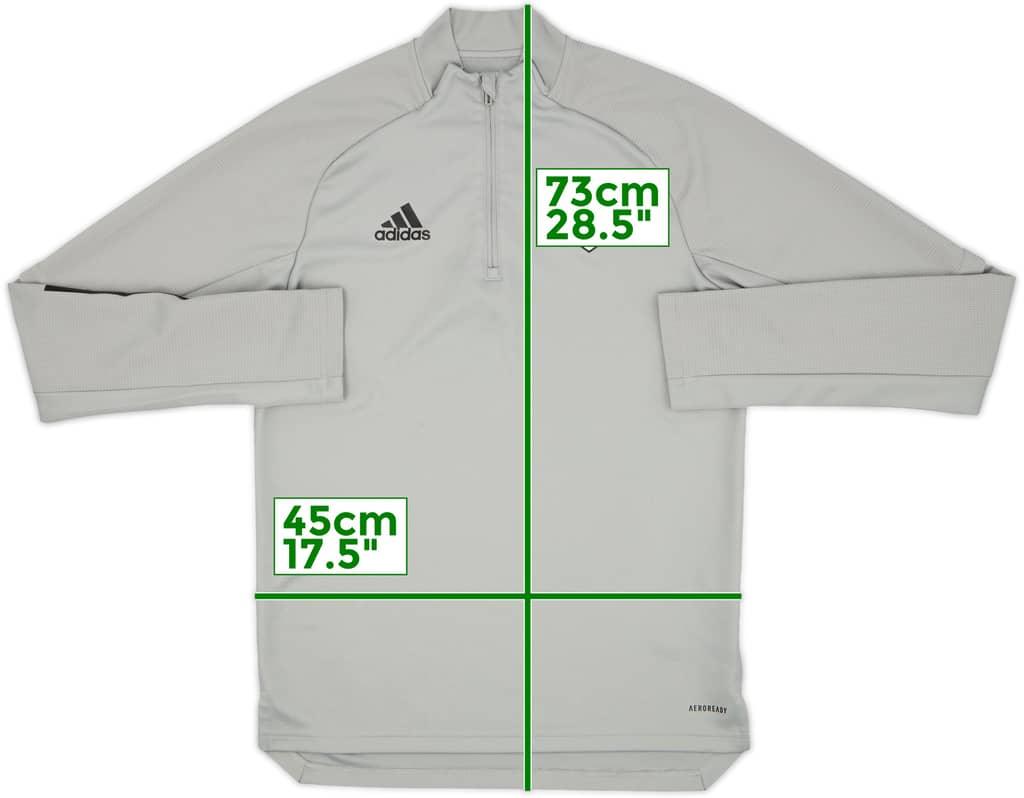 2020-21 Leeds United adidas 1/4 Zip Drill Top - 10/10 - (S)