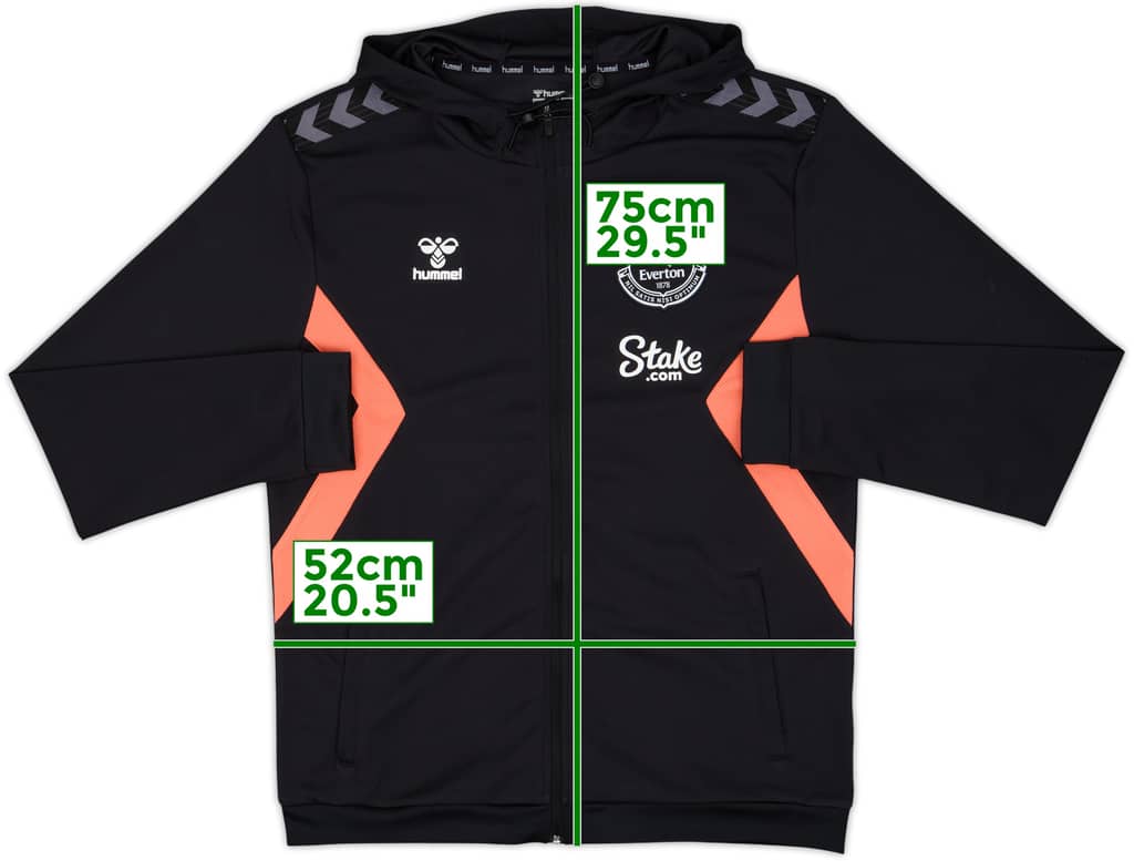 2020-21 Everton Hummel Hooded Track Jacket - 9/10 - (L)