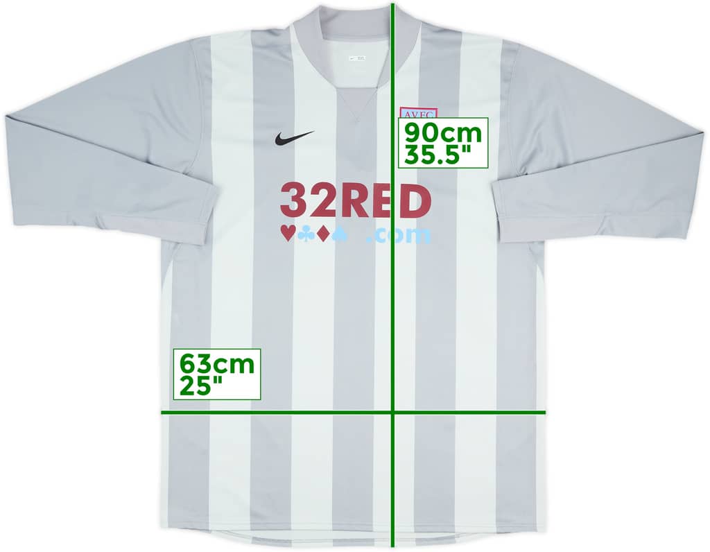 2007-08 Aston Villa Player Issue GK Shirt - 8/10 - (XXL)