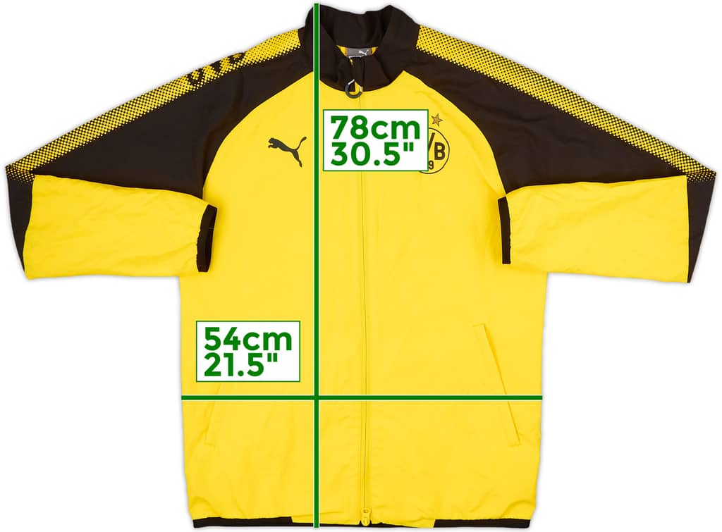 2017-18 Borussia Dortmund Puma Track Jacket - 6/10 - (M)