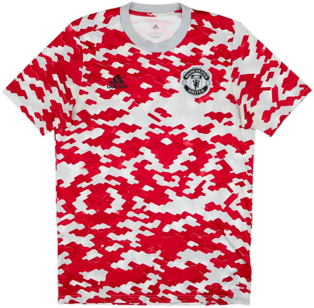 2021-22 Manchester United adidas Training Shirt - 10/10 - (L)