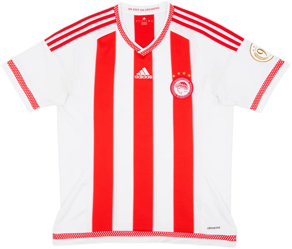 2015-16 Olympiakos Home Shirt - 8/10 - (L)