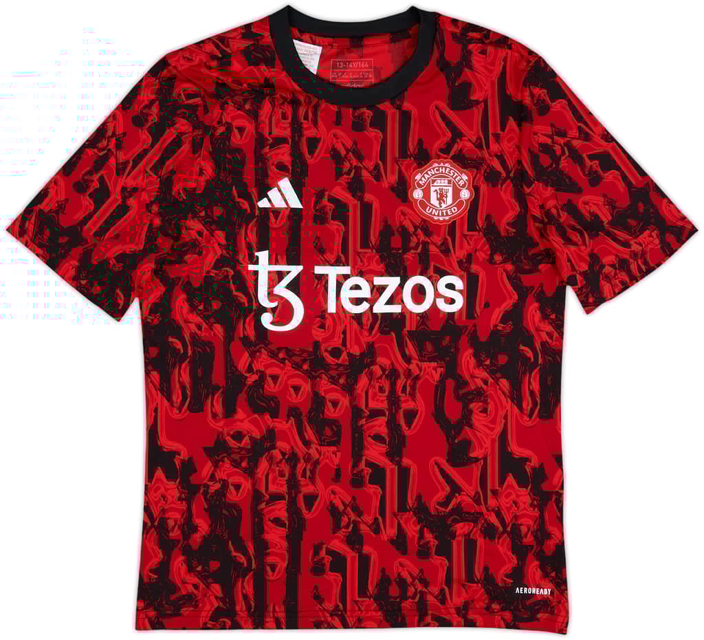 2023-24 Manchester United adidas Training Shirt - 10/10 - (L.Boys)