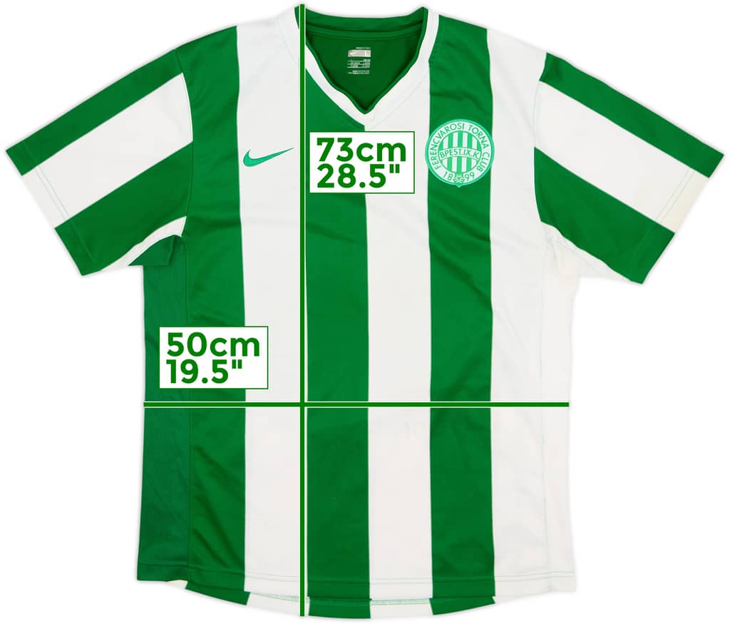 2007-08 Ferencvaros Home Shirt - 7/10 - (L)