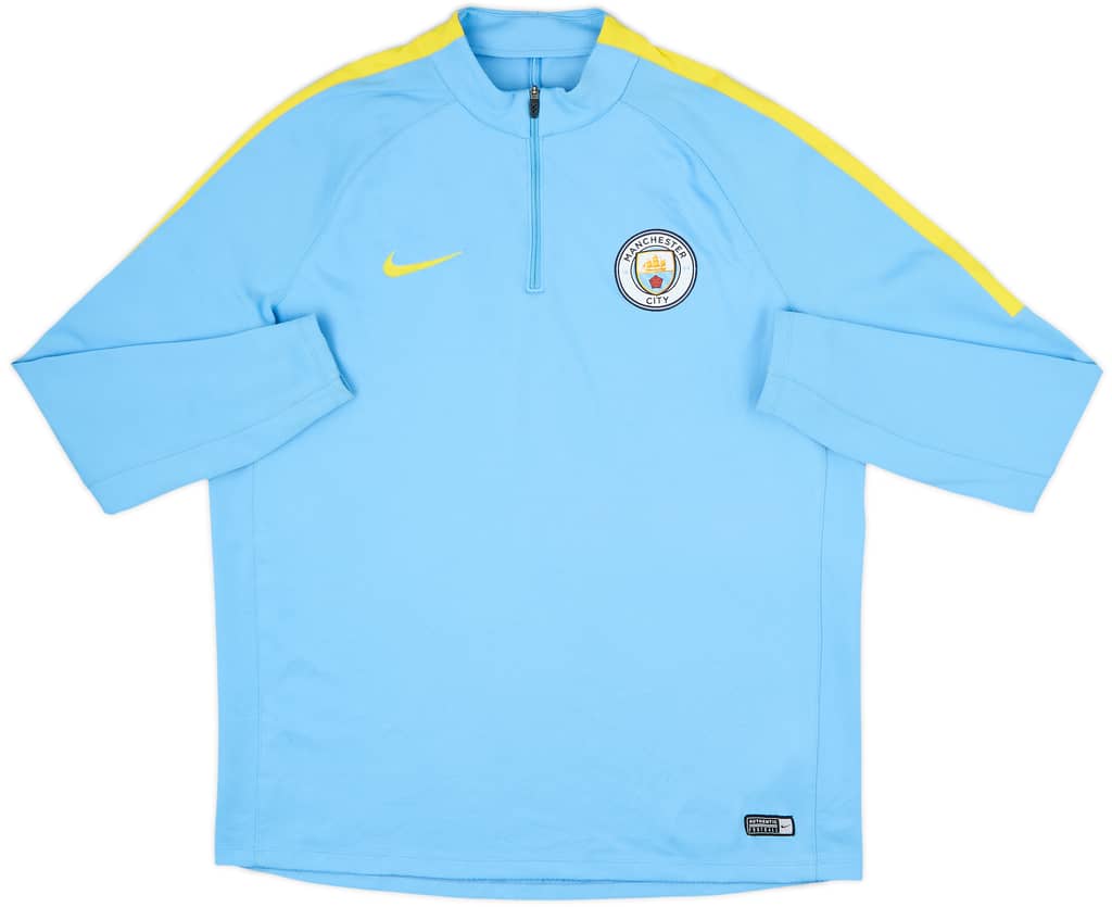 2016-17 Manchester City Nike 1/4 Zip Training Top - 5/10 - (XL)
