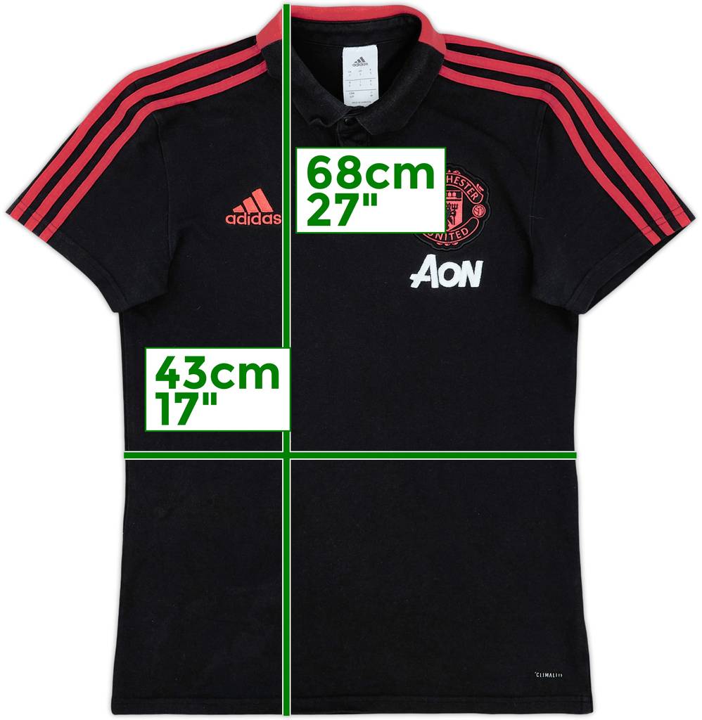 2018-19 Manchester United adidas Polo Shirt - 8/10 - (S)