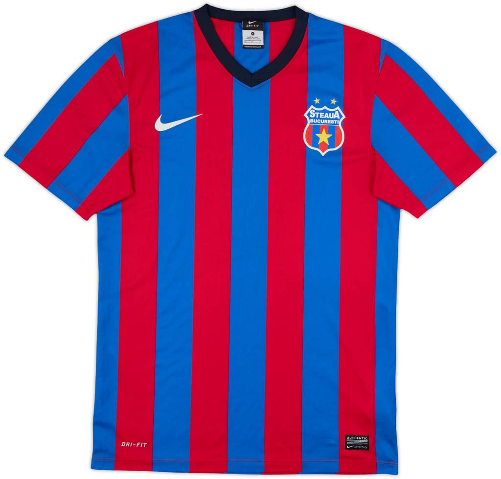 2013-14 Steaua Bucharest Basic Home Shirt - 10/10 - (S)