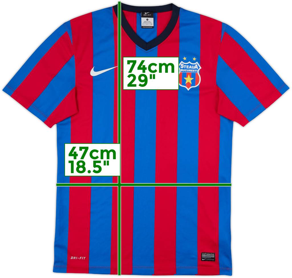2013-14 Steaua Bucharest Basic Home Shirt - 10/10 - (S)