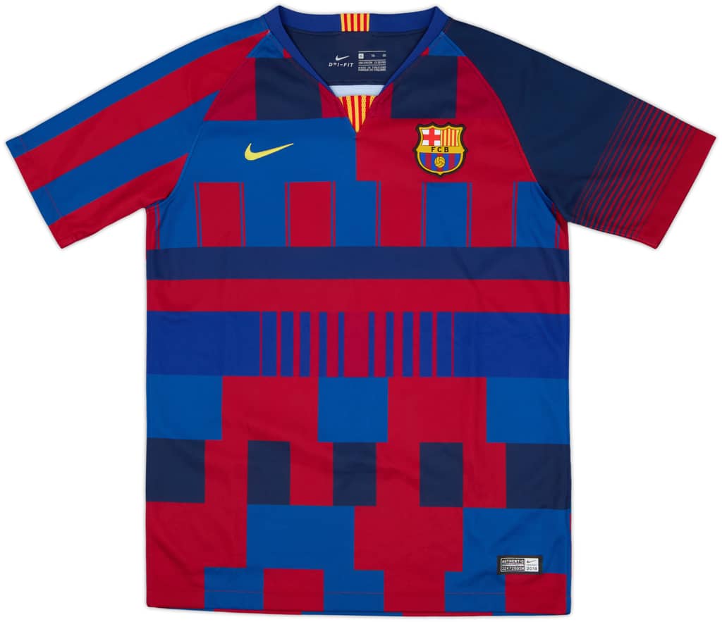 2018-19 Barcelona Nike Mash Up Shirt - 10/10 - (XL.Boys)