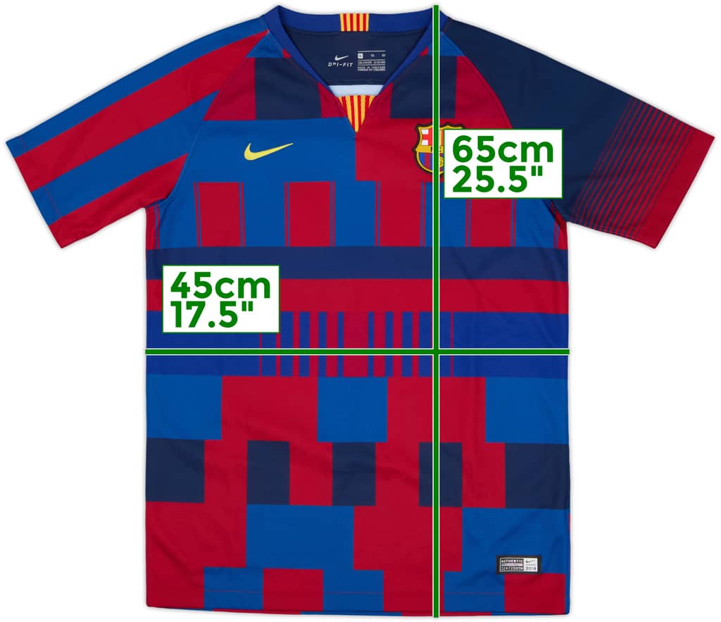 2018-19 Barcelona Nike Mash Up Shirt - 10/10 - (XL.Boys)