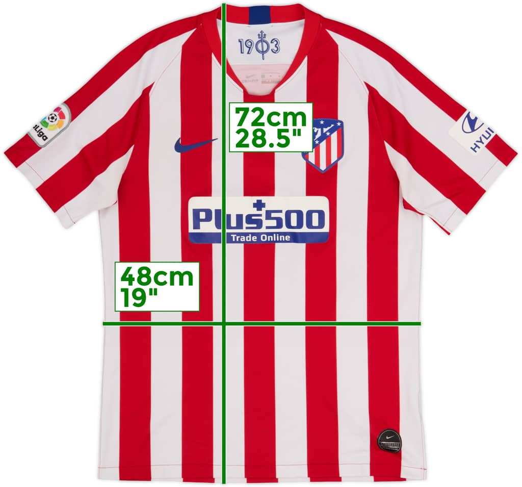 2019-20 Atletico Madrid Home Shirt - 6/10 - (M)