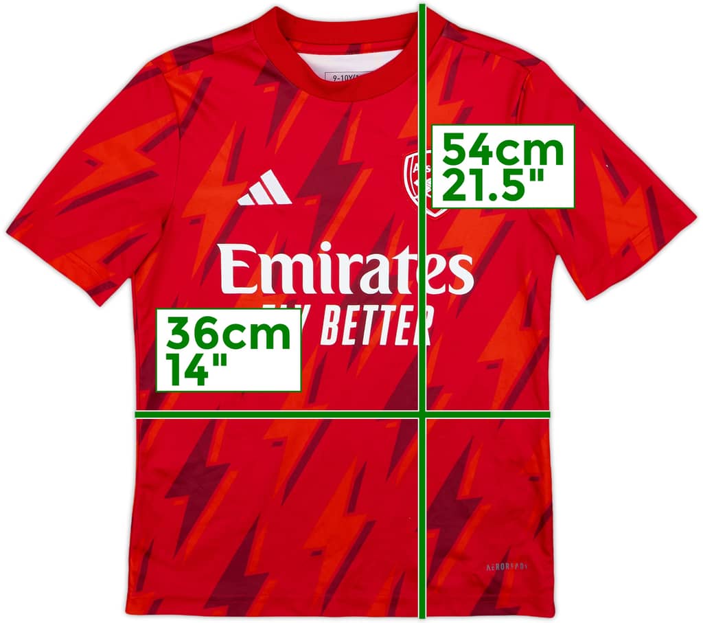 2023-24 Arsenal adidas Training Shirt - 9/10 - (S.Boys)