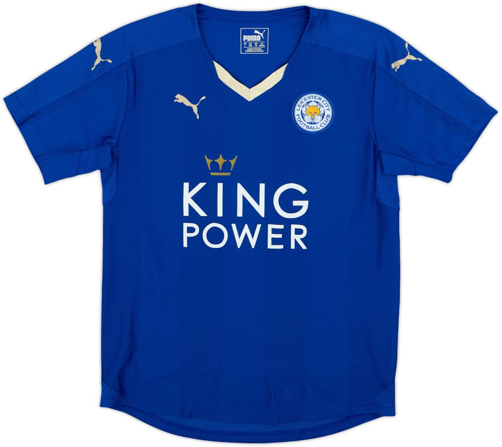 2015-16 Leicester Home Shirt - 6/10 - (L.Boys)