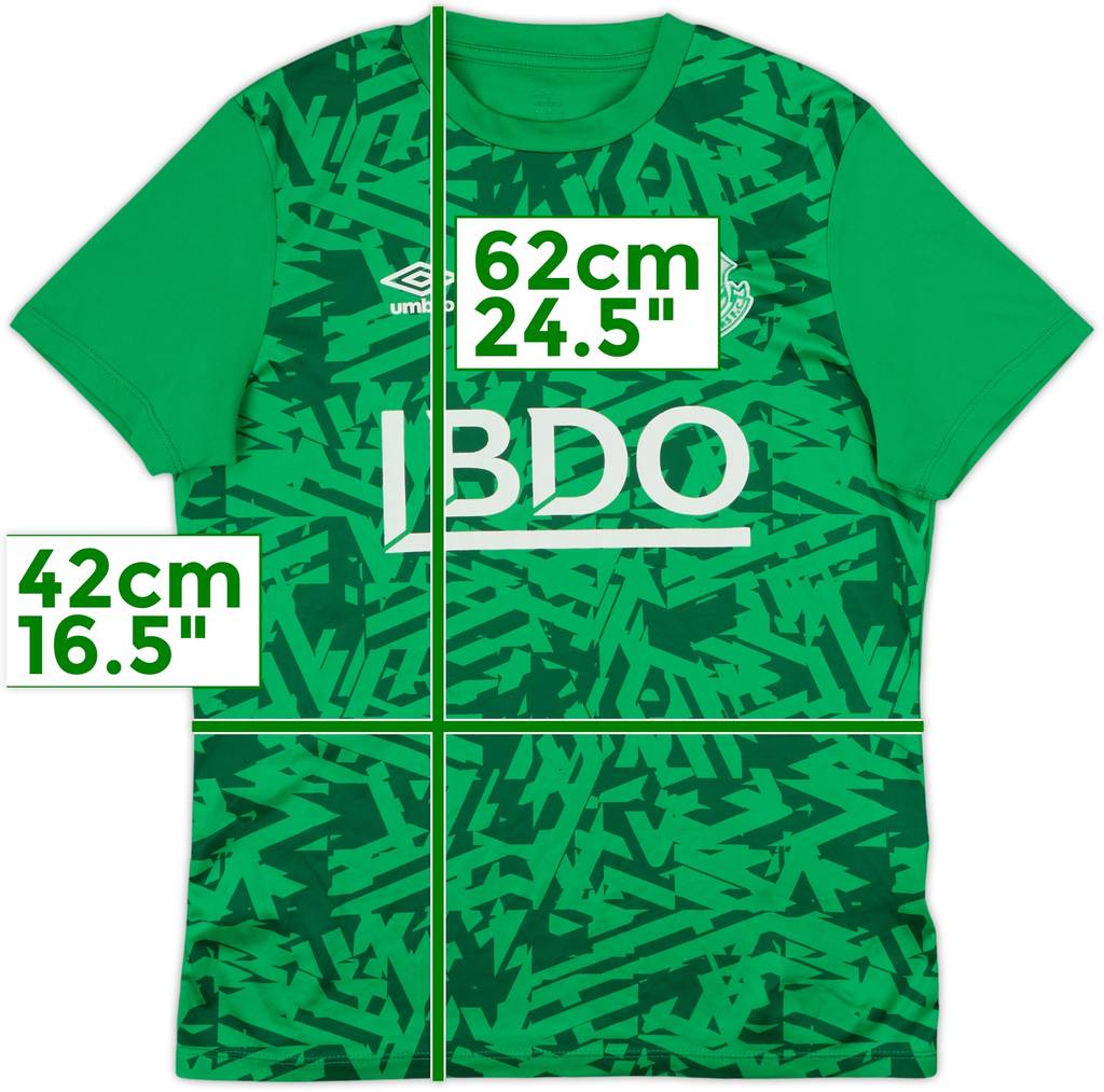 2021-22 Shamrock Rovers Umbro Training Shirt - 7/10 - (L.Boys)