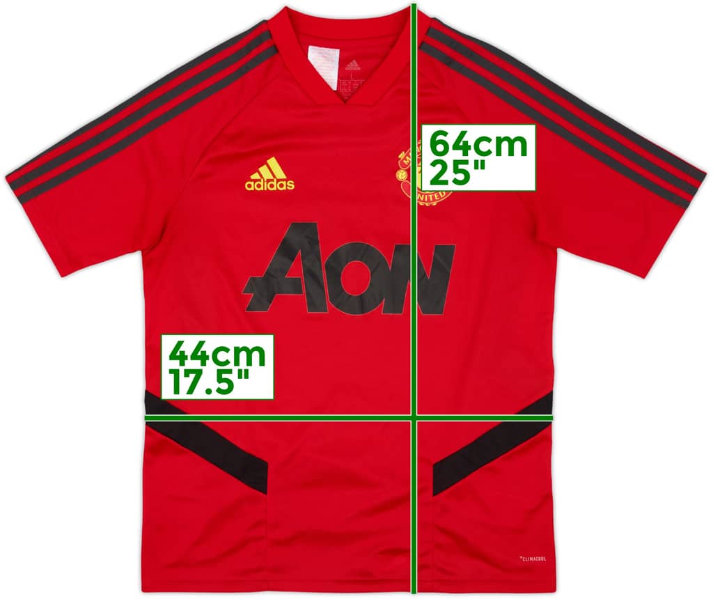 2019-20 Manchester United adidas Training Shirt - 8/10 - (L.Boys)