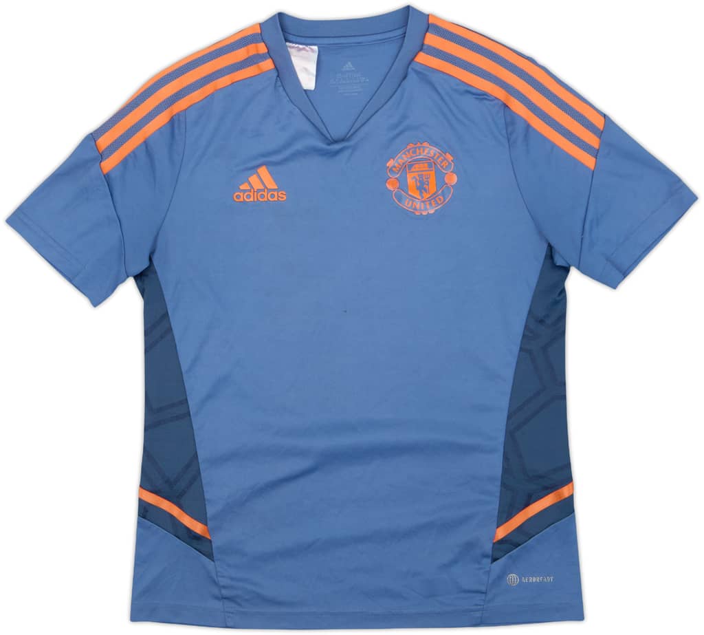 2022-23 Manchester United adidas Training Shirt - 7/10 - (L.Boys)