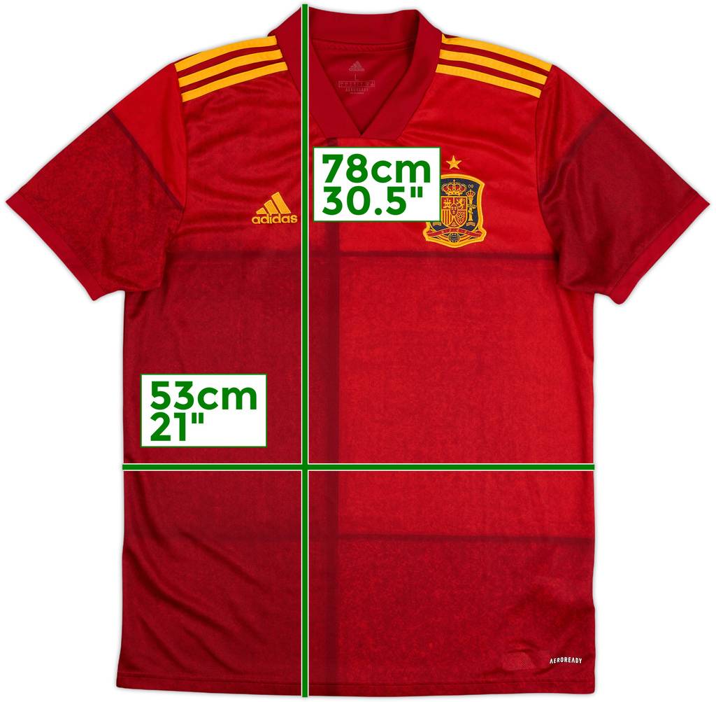 2020-21 Spain Home Shirt - 10/10 - (L)