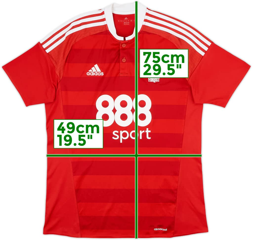 2016-17 Nottingham Forest Home Shirt - 6/10 - (M)