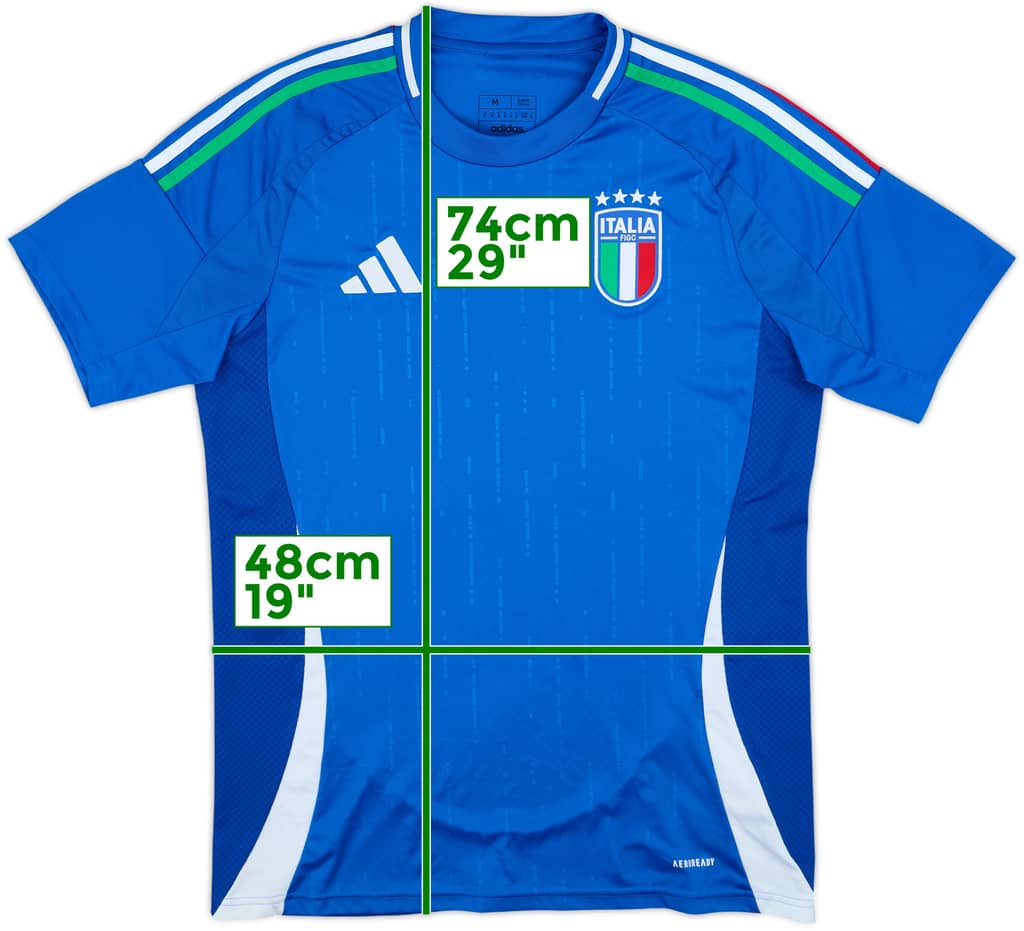 2024-25 Italy Home Shirt - 8/10 - (M)