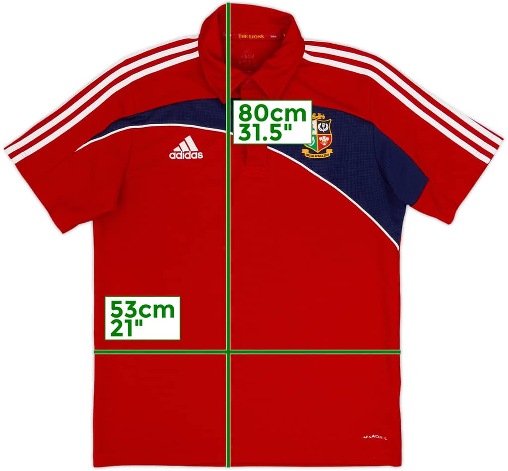 2009 British & Irish Lions 'South Africa Tour' adidas Polo Shirt - 8/10 - (L)
