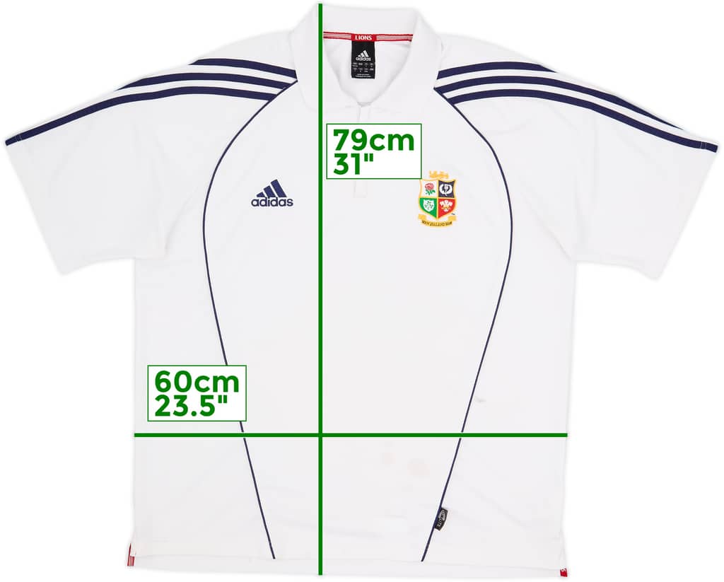 2005 British & Irish Lions adidas 1/4 Zip Polo Shirt - 5/10 - (XL)