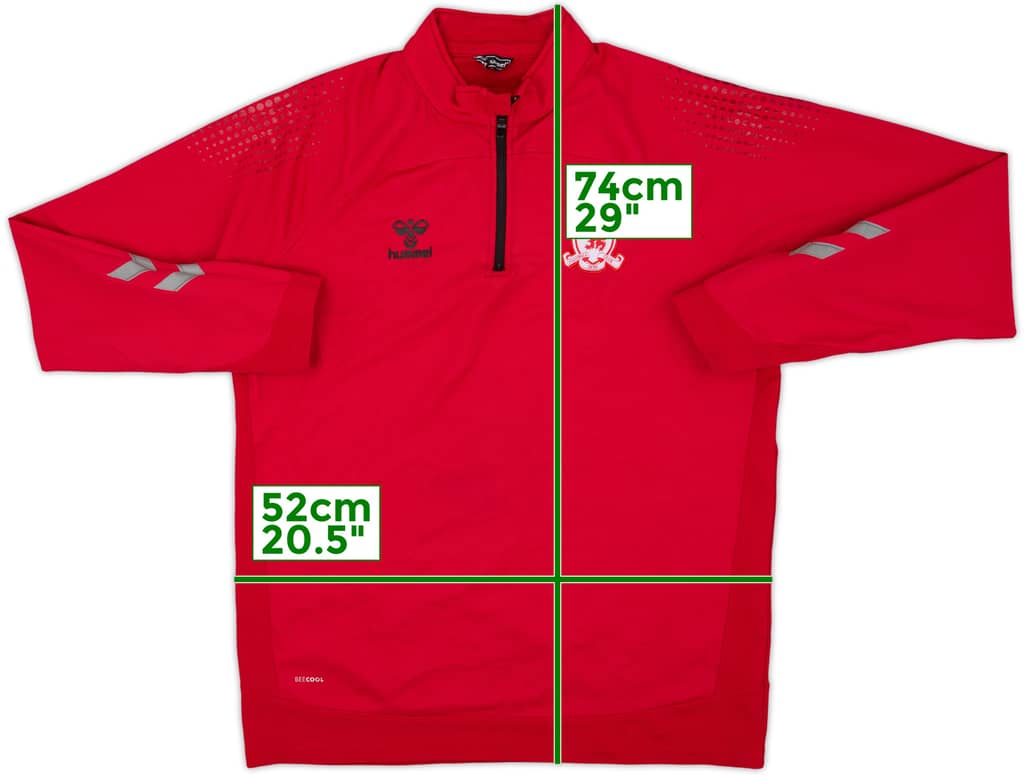 2019-20 Middlesbrough Hummel 1/4 Zip Drill Top - 10/10 - (L)