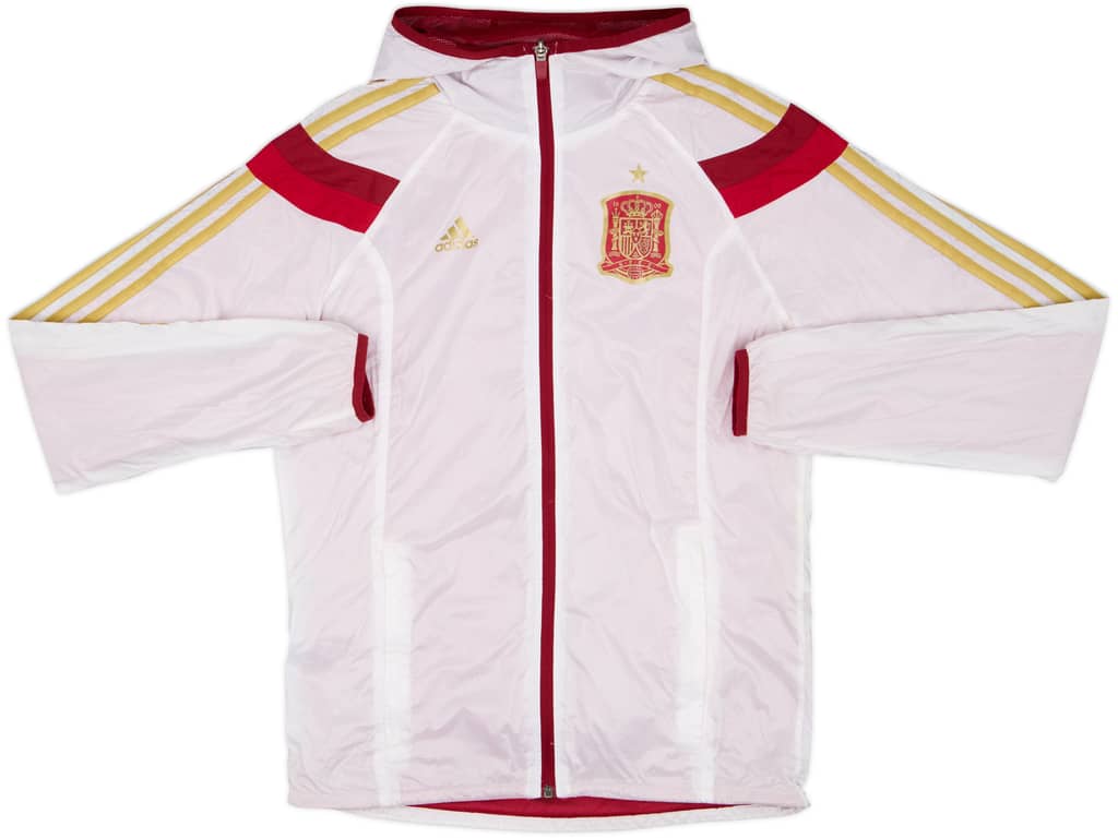 2013-14 Spain adidas Hooded Track Jacket - 8/10 - (S)