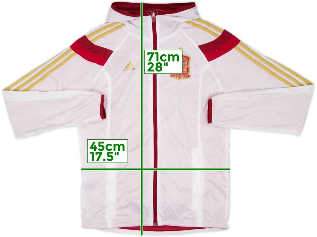 2013-14 Spain adidas Hooded Track Jacket - 8/10 - (S)